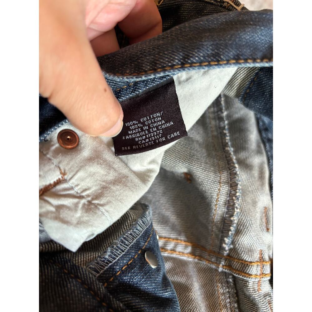 Vintage Parish Men’s Jeans Distressed Y2K Embroidered Baggy Size 40 x 33 - Picture 10 of 11